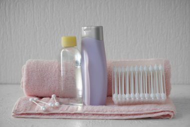 Havlu Pamuk temizleme bezi ve bebek beyaz tablo için kozmetik