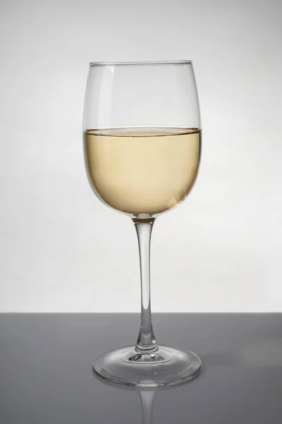 Glass Expensive White Wine Table Stock Image