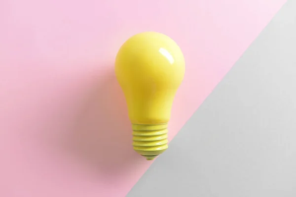 Painted Light Bulb Color Background — Stock Photo, Image
