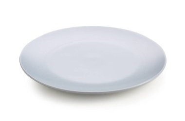 Beyaz arkaplandaki boş plakayı temizle