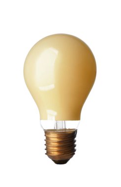 Modern ampul beyaz arka plan üzerinde