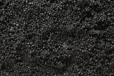 Delicious black caviar, closeup clipart