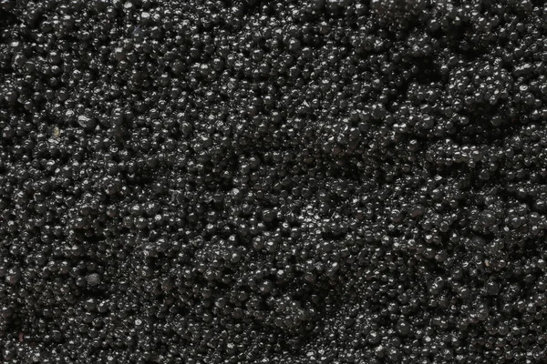 Delicioso Caviar Preto Close — Fotografia de Stock