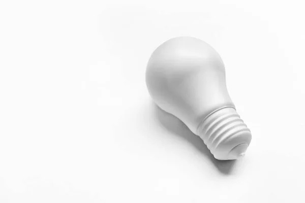 Gemalte Glühbirne Auf Weißem Hintergrund — Stockfoto