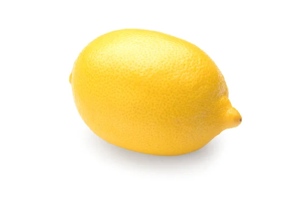 Fresh Lemon White Background Stock Picture