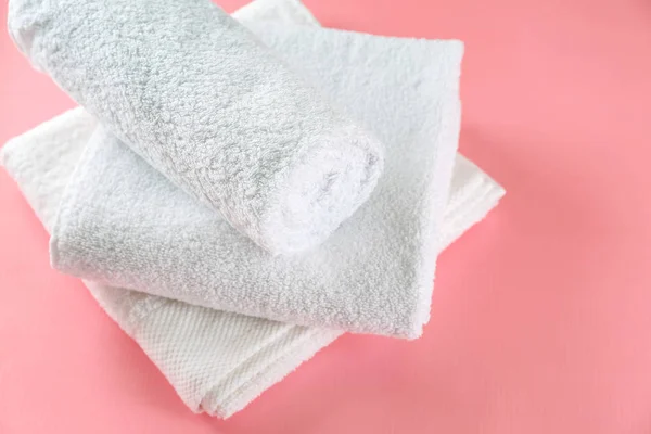 Soft Towels Color Background — Stock Photo, Image