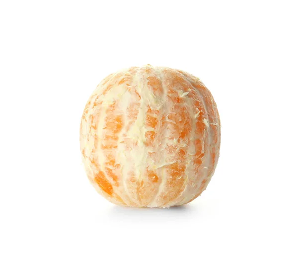 Chutné Oloupané Pomeranče Bílém Pozadí — Stock fotografie