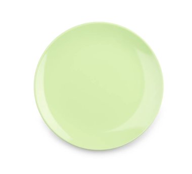 Beyaz arkaplandaki boş plakayı temizle