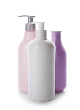 Beyaz arka plan üzerinde bebek kozmetik