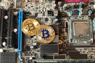 Bitcoins Pc devre kartı üzerinde