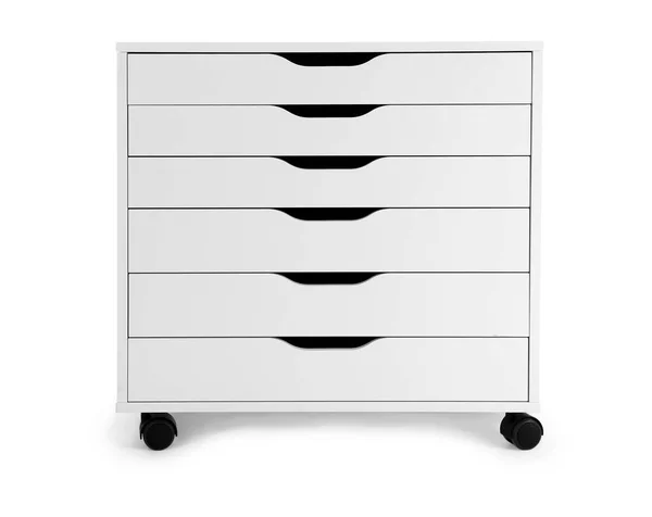 Chest Drawers White Background — Stock Photo, Image