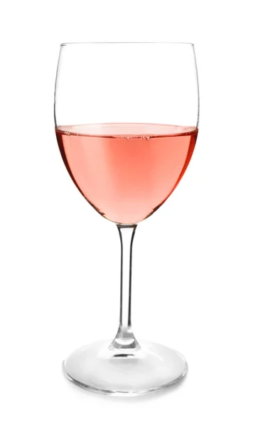 Glass Tasty Wine White Background — Stock Photo, Image