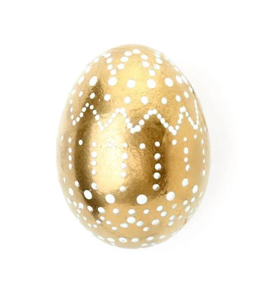 Bellissimo Uovo Pasqua Sfondo Bianco — Foto Stock