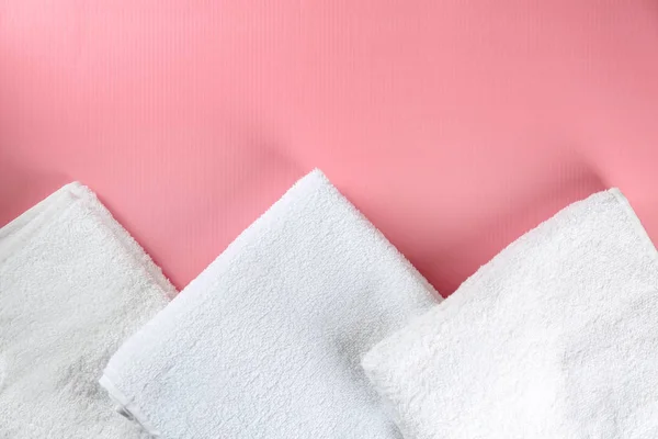 Soft Towels Color Background — Stock Photo, Image