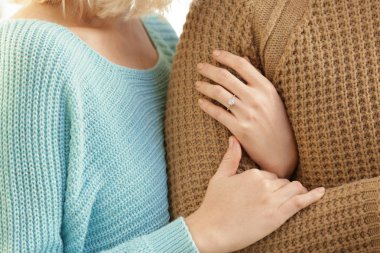 Nişanlı genç çift, portre