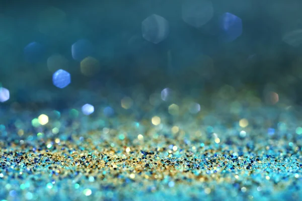 Bright Blue Glitters Closeup — Stock Photo, Image