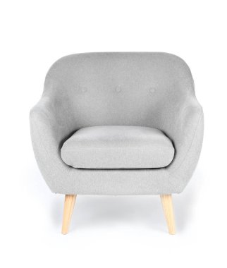 Beyaz arka plan üzerinde rahat koltuk