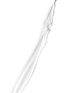 Beyaz arkaplanda süt damlası