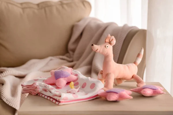 Babykleding Speelgoed Tafel — Stockfoto
