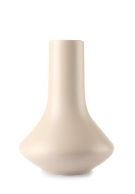 Beyaz arkaplanda güzel bir vazo