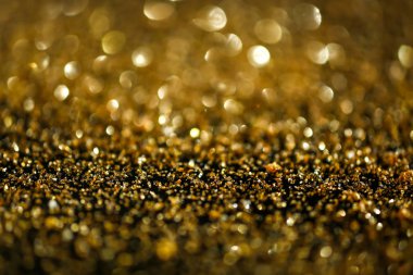 Parlak altın pırıltılar, portre