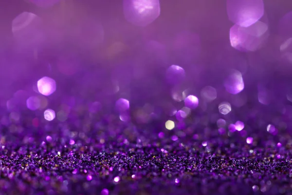 Яркие Фиолетовые Блестки Крупный План — стоковое фото