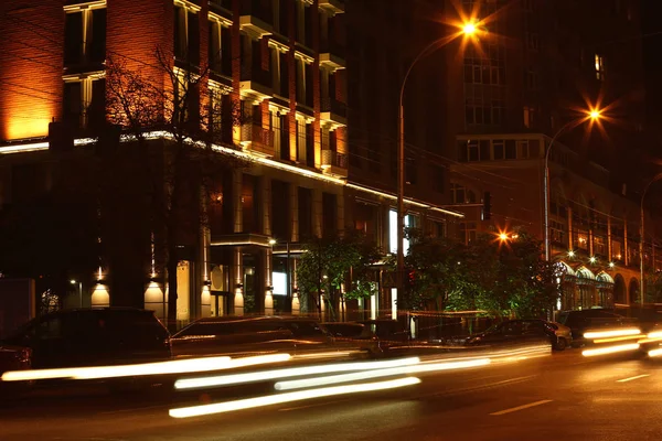 Beautiful View Illuminated City Night — Stock Photo, Image