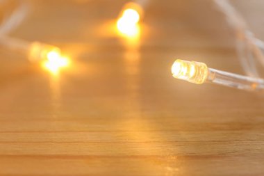 Tablo, closeup parlak Noel ışıkları