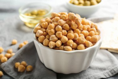 Tablo taze nohut ile kase