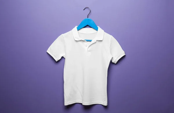 Child Shirt Hanger Color Background — Stock Photo, Image