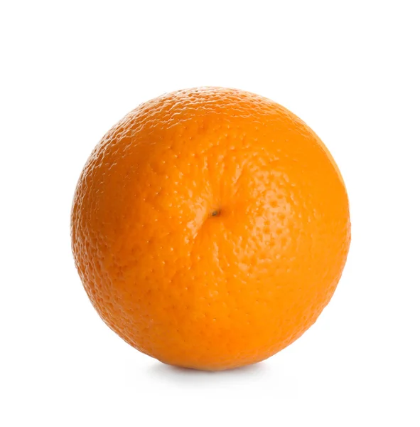 Ízletes Érett Narancs Fehér Háttér — Stock Fotó