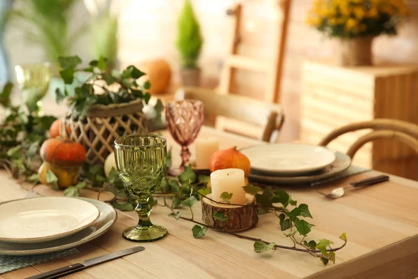 Beautiful Festive Table Setting — Stock Photo, Image