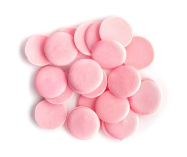 Beyaz zemin üzerine lezzetli renk fiş