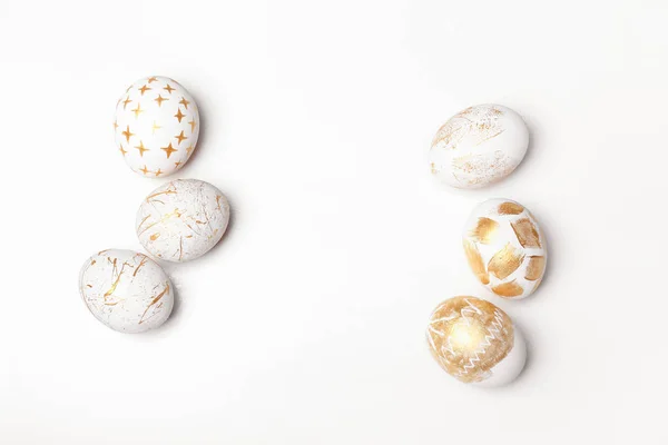 Beautiful Easter Eggs White Background — Stock Photo, Image