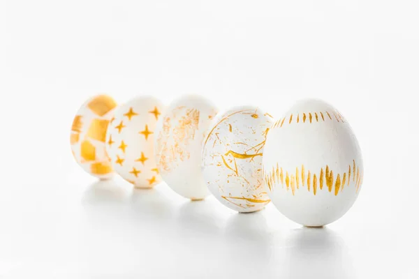 Beautiful Easter Eggs White Background — Stock Photo, Image