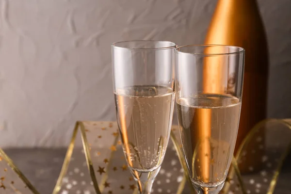 Bicchieri Champagne Primo Piano — Foto Stock