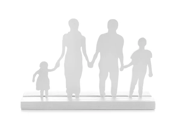 Family Figure White Background — Stock Photo, Image