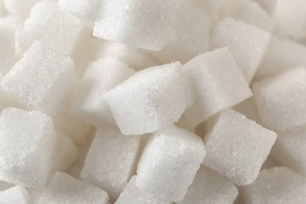 Finomított Cukor Kocka Vértes Halom — Stock Fotó