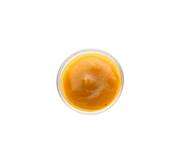 Tasty Sauce Bowl White Background — Stock Photo, Image