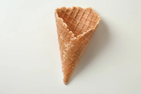 Waffle Cone White Background — Stock Photo, Image