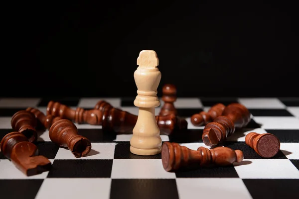 Chess Pieces Game Board — Stock Photo, Image