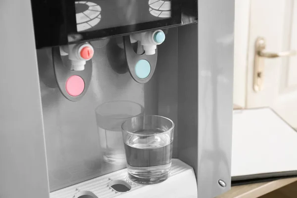 Modern Water Cooler Glass Table Office — Stock Photo, Image