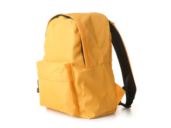 Schulrucksack Auf Weißem Hintergrund — Stockfoto