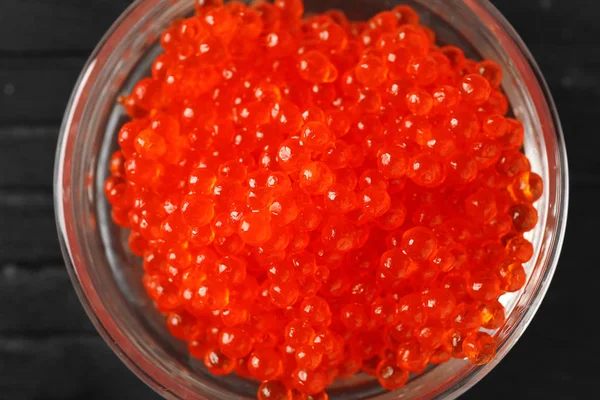 Bowl Delicious Red Caviar Closeup — Stock Photo, Image