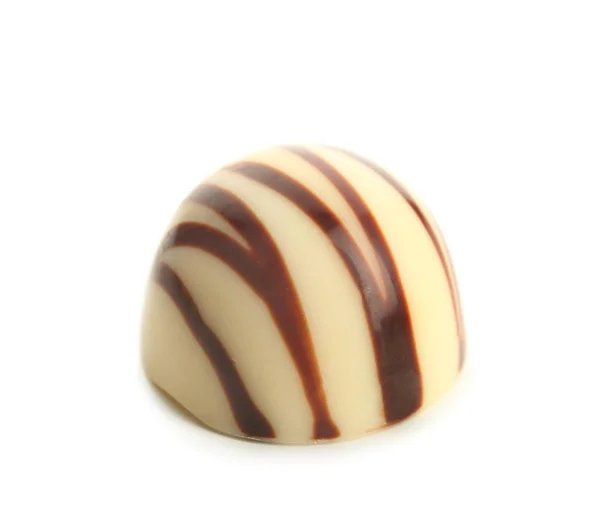 Gustose Caramelle Cioccolato Sfondo Bianco — Foto Stock