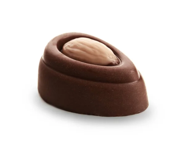 Chutné Čokoládové Bonbóny Bílém Pozadí — Stock fotografie