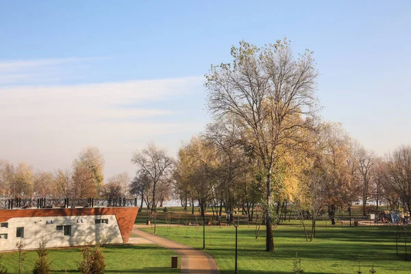 Vista Del Parque Otoño — Foto de Stock