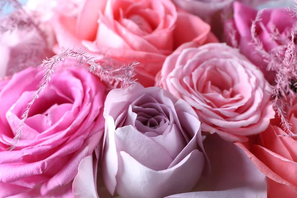 Beautiful Bouquet Roses Closeup — Stock Photo, Image