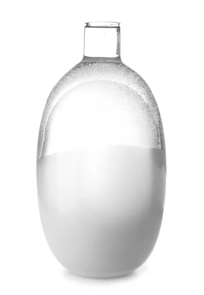 Красивая Стеклянная Ваза Белом Фоне — стоковое фото