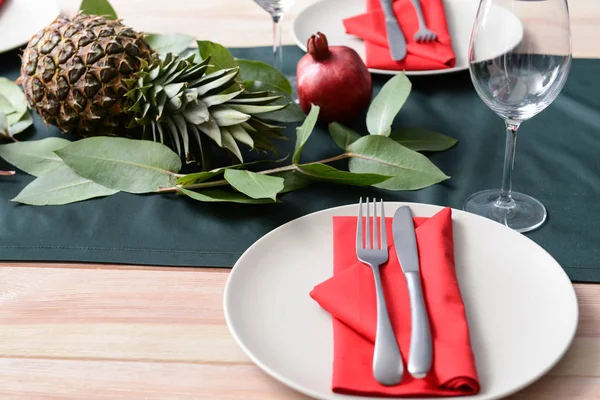 Beautifully Served Festive Table — Stock Photo, Image